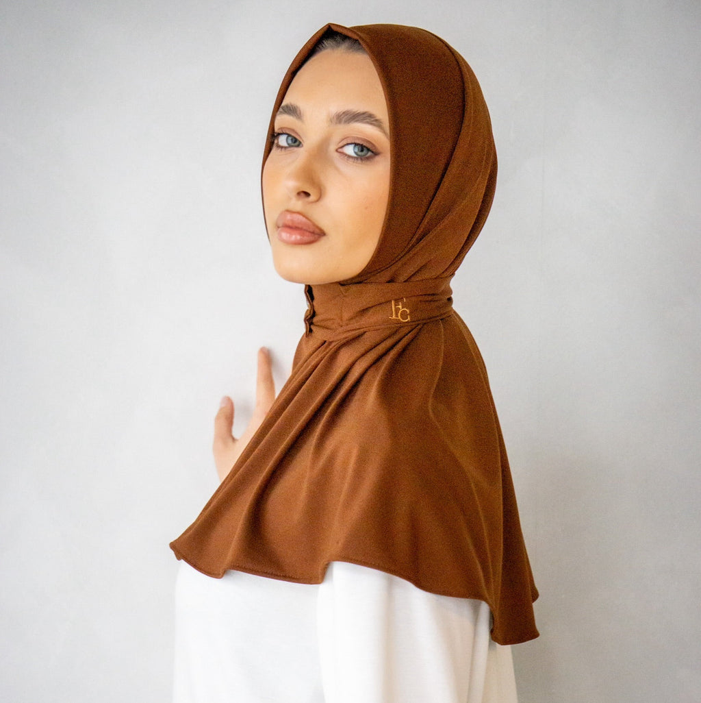 Brown Front Button